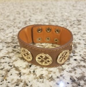 Tory Burch Leather Cuff Bracelet